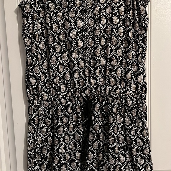 Lou & Grey Paisley Pattern Drawstring Waist Dress Medium - Picture 3 of 9